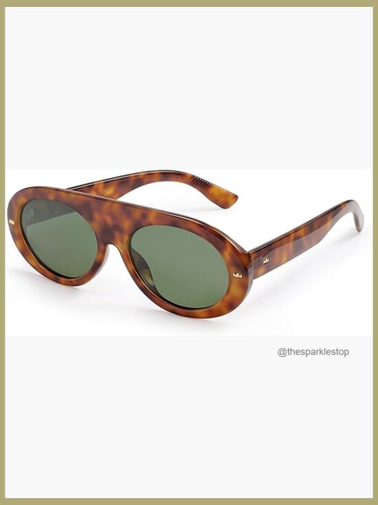 Polarized Sunglasses with Plastic Frame and Oval Lens main image 7